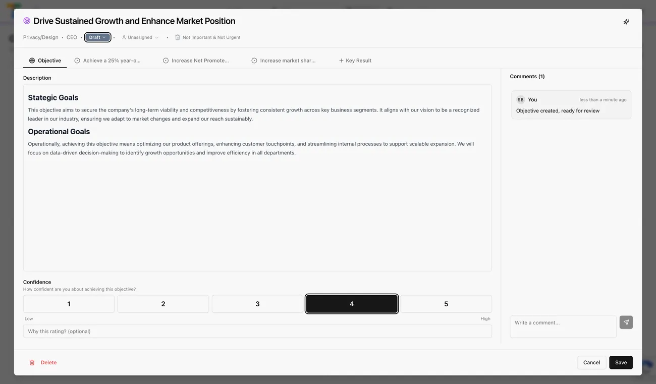 Align your teams with OKRs