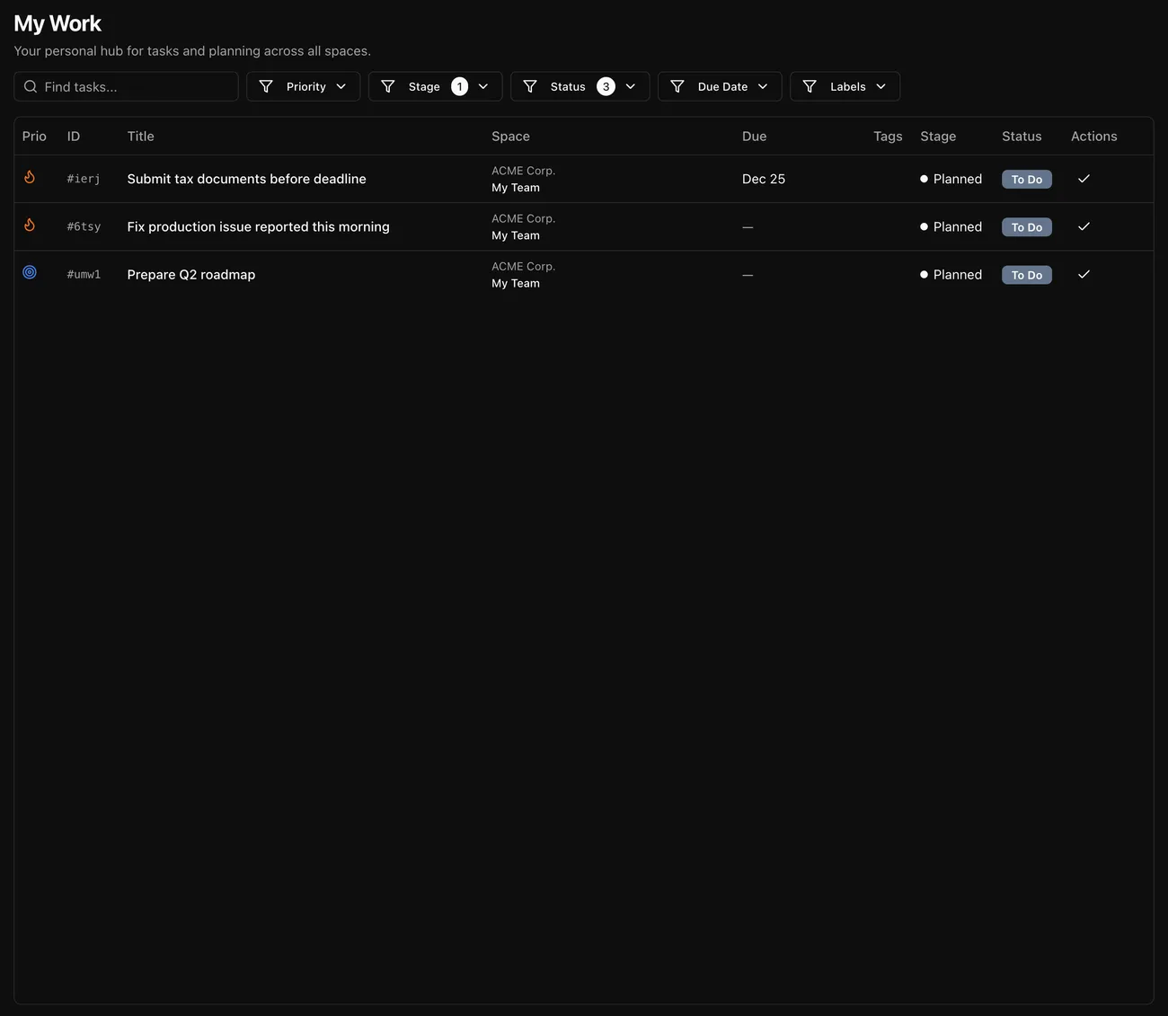 One view for everything